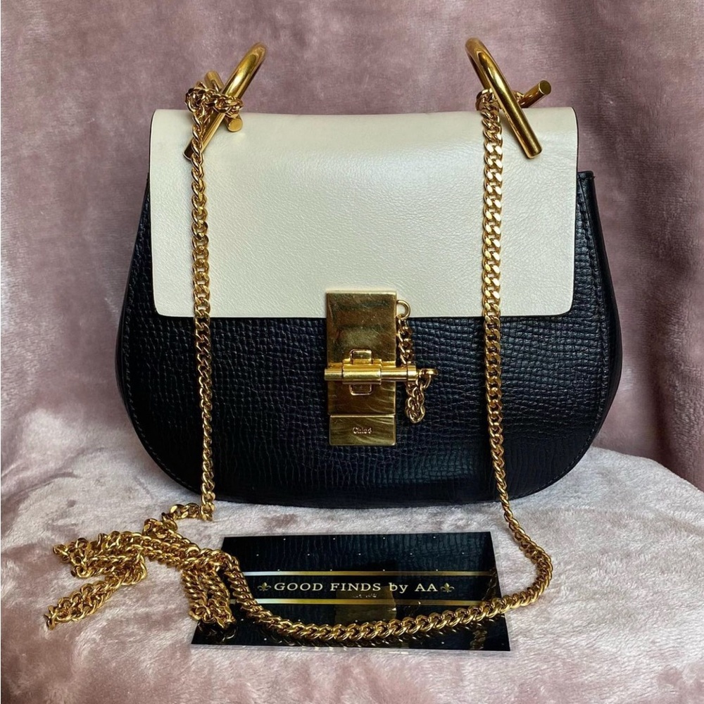 Chloe Drew Sling Bag - Black/Ivory
